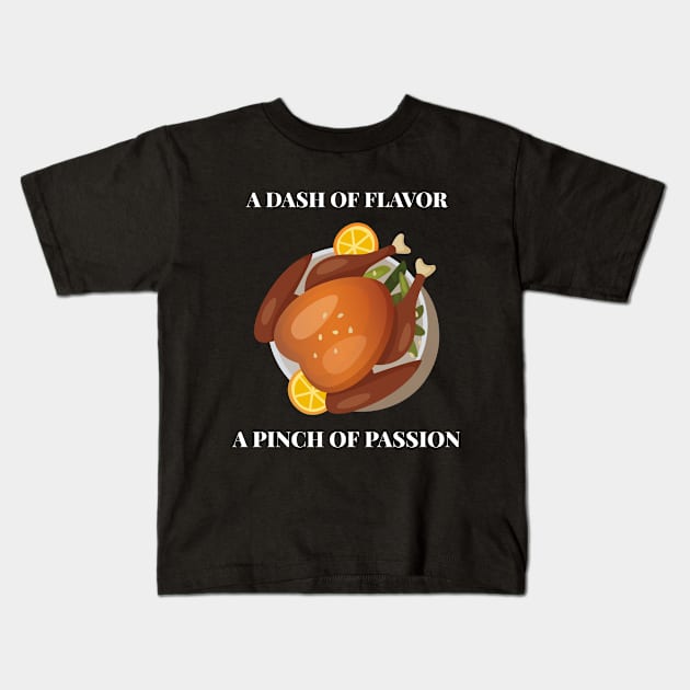 Food bloggers pinch of passion Kids T-Shirt by Hermit-Appeal